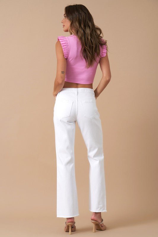 INSANE GENE HIGH RISE SLIM FIT STRAIGHT LEG JEANS - Sleekdenim.com