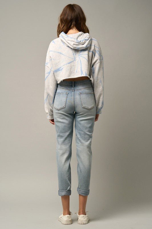 INSANE GENE HIGH RISE STRETCH PREMIUM ANKLE LENGTH GIRLFRIEND JEANS - Sleekdenim.com