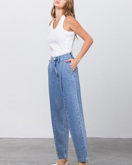 INSANE GENE HIGH WAIST SLOUCHY JEANS - Sleekdenim.com