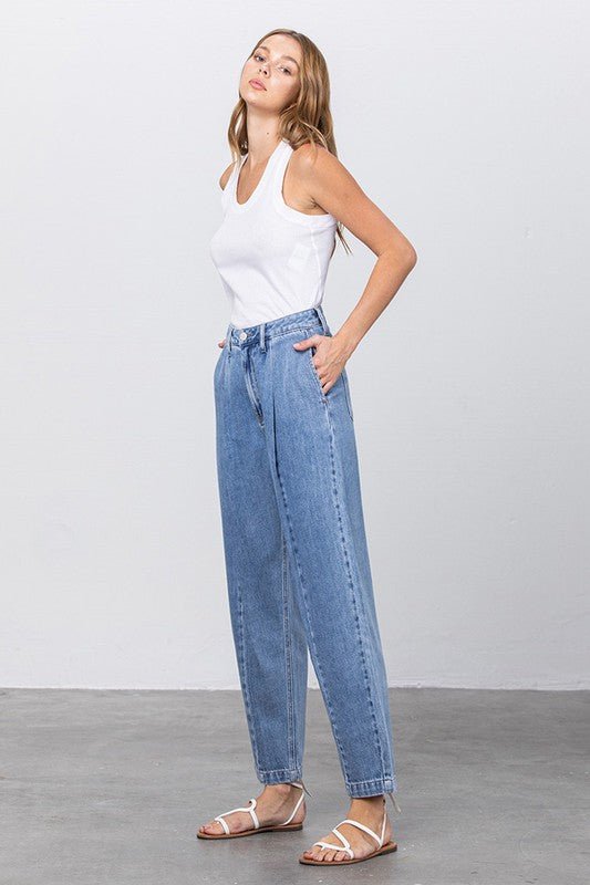 INSANE GENE HIGH WAIST SLOUCHY JEANS - Sleekdenim.com