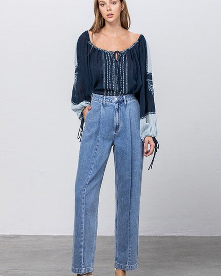 INSANE GENE HIGH WAIST SLOUCHY JEANS - Sleekdenim.com