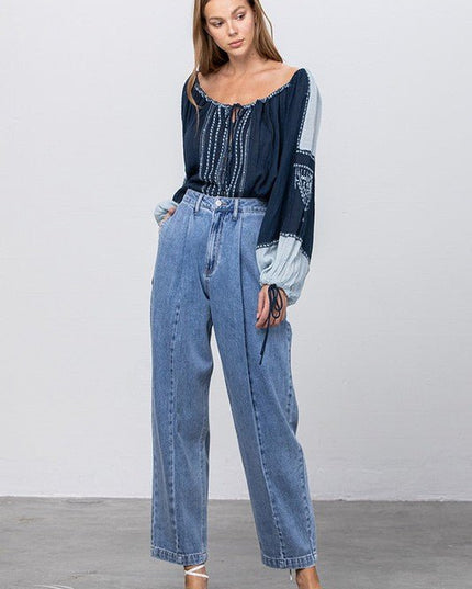 INSANE GENE HIGH WAIST SLOUCHY JEANS - Sleekdenim.com
