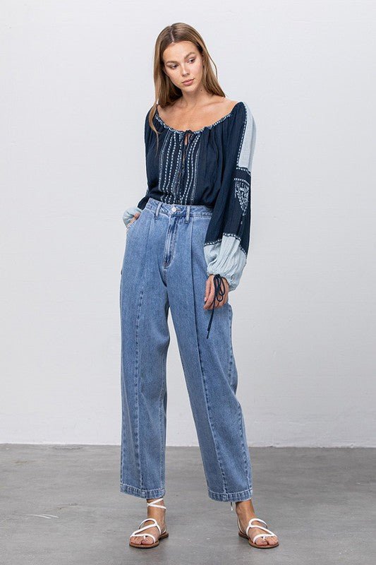 INSANE GENE HIGH WAIST SLOUCHY JEANS - Sleekdenim.com