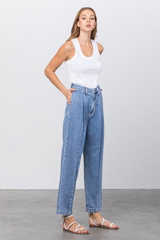 INSANE GENE HIGH WAIST SLOUCHY JEANS - Sleekdenim.com