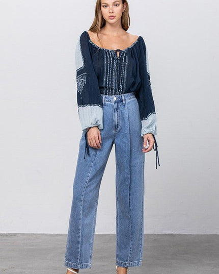 INSANE GENE HIGH WAIST SLOUCHY JEANS - Sleekdenim.com