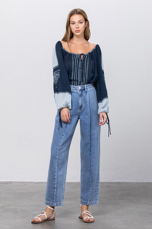 INSANE GENE HIGH WAIST SLOUCHY JEANS - Sleekdenim.com