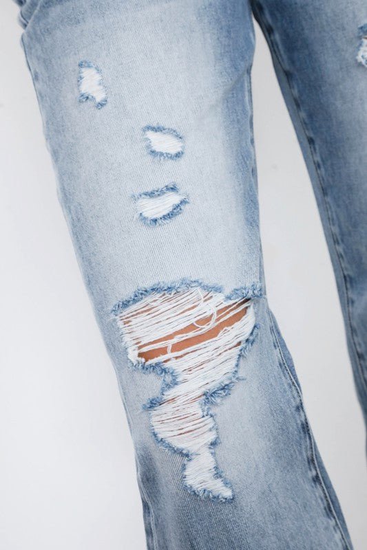 INSANE GENE HIGH WAISTED LOOSE FIT STRAIGHT LEG JEANS - Sleekdenim.com