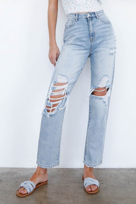 INSANE GENE MID - RISE LOOSE FIT JEANS - Sleekdenim.com