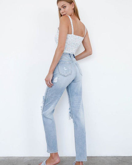 INSANE GENE MID - RISE LOOSE FIT JEANS - Sleekdenim.com