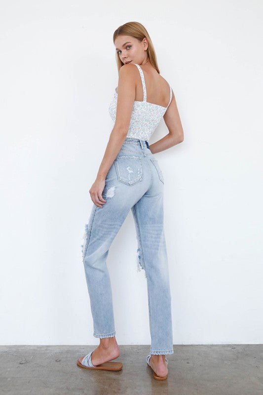 INSANE GENE MID - RISE LOOSE FIT JEANS - Sleekdenim.com