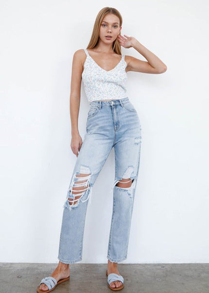 INSANE GENE MID - RISE LOOSE FIT JEANS - Sleekdenim.com