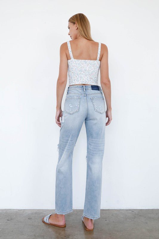 INSANE GENE MID - RISE LOOSE FIT JEANS - Sleekdenim.com