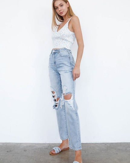 INSANE GENE MID - RISE LOOSE FIT JEANS - Sleekdenim.com