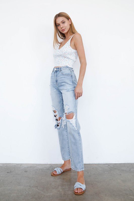 INSANE GENE MID - RISE LOOSE FIT JEANS - Sleekdenim.com