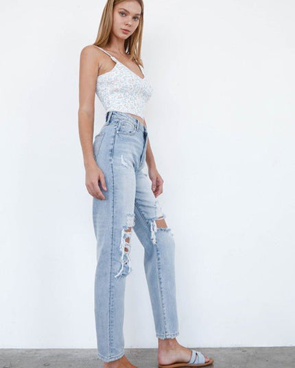 INSANE GENE MID - RISE LOOSE FIT JEANS - Sleekdenim.com