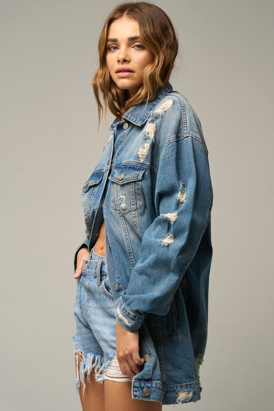 INSANE GENE MY PRIZE POSSESSION CROSS OVER DENIM MOM SHORTS - Sleekdenim.com