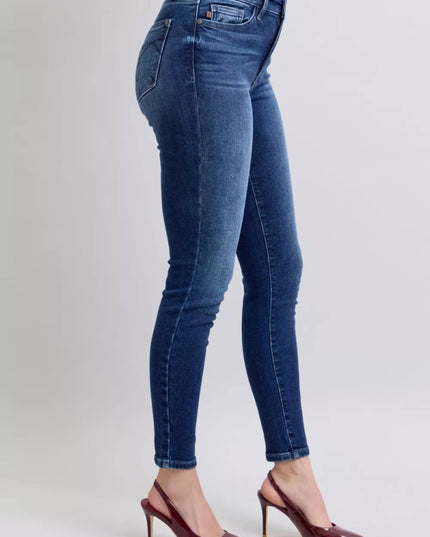 Judy Blue Full Size Washed Thermal Skinny Jeans Plus Size - Sleekdenim.com