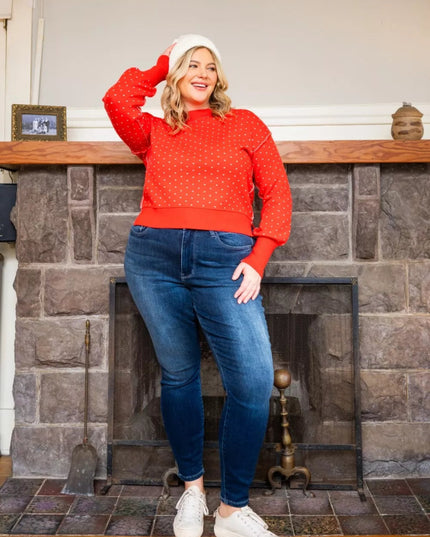 Judy Blue Full Size Washed Thermal Skinny Jeans Plus Size - Sleekdenim.com