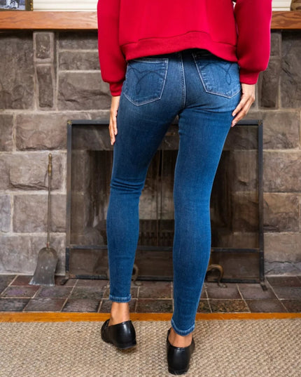 Judy Blue Full Size Washed Thermal Skinny Jeans Plus Size - Sleekdenim.com