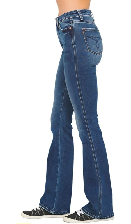 Judy Blue High Waist Tummy Control Blue Bootcut Denim Jeans - 3 Inseam Options: Short, Regular, Long Bootcut fit - Sleekdenim.com