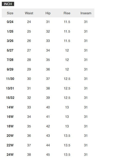 Judy Blue High Waist Vintage Jogger Denim Jeans 88971 size chart