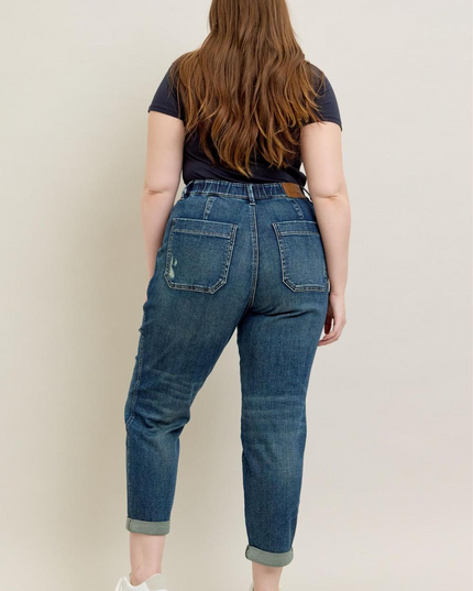 Judy Blue High Waist Vintage Jogger Denim Jeans 88971 Plus Size