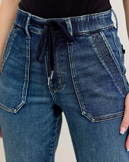 Judy Blue High Waist Vintage Jogger Denim Jeans 88971