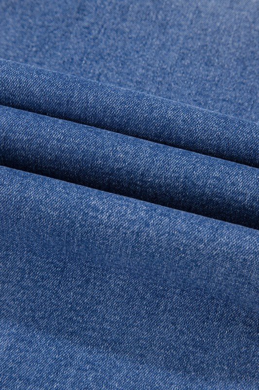 JUNIPER BLVD Denim Raw Hem Straight Leg Jeans - Sleekdenim.com