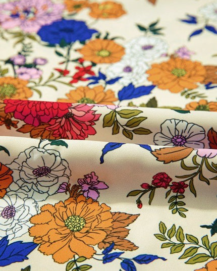 JUNIPER BLVD Floral Ruffle Shoulder Long Sleeve Blouse - Sleekdenim.com