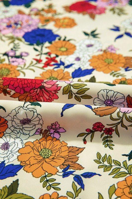 JUNIPER BLVD Floral Ruffle Shoulder Long Sleeve Blouse - Sleekdenim.com