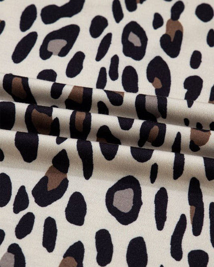 JUNIPER BLVD Plus Size Leopard Reverse Seam Patch Pocket Pants - Sleekdenim.com