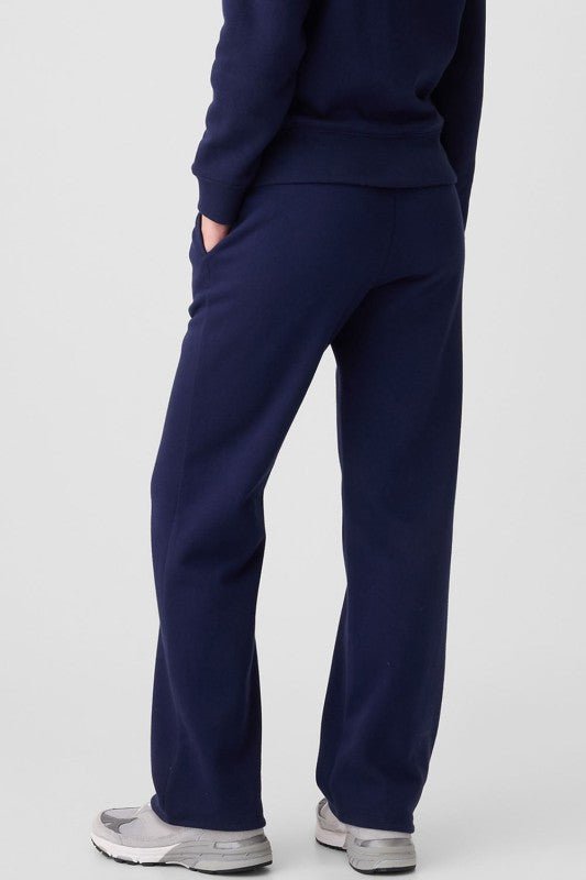JUNIPER BLVD Solid Fleece - Lined Drawstring Waist Pants - Sleekdenim.com
