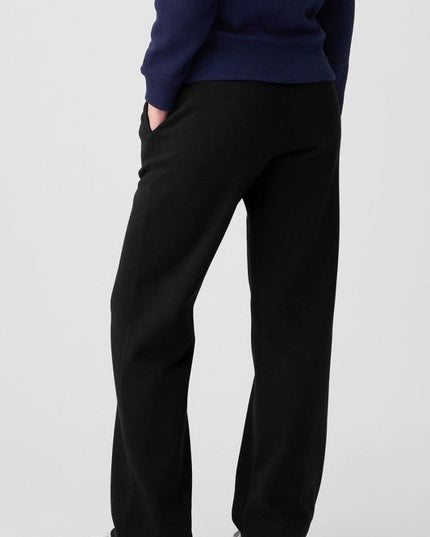JUNIPER BLVD Solid Fleece - Lined Drawstring Waist Pants - Sleekdenim.com