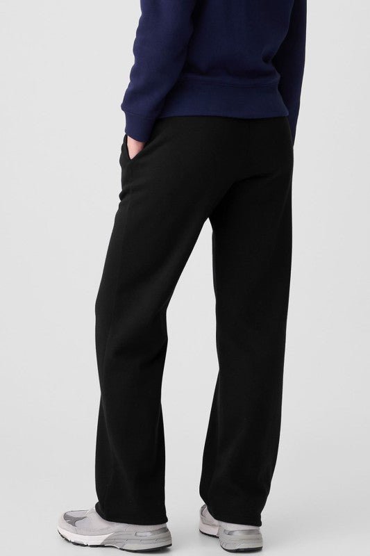JUNIPER BLVD Solid Fleece - Lined Drawstring Waist Pants - Sleekdenim.com