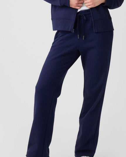 JUNIPER BLVD Solid Fleece - Lined Drawstring Waist Pants - Sleekdenim.com