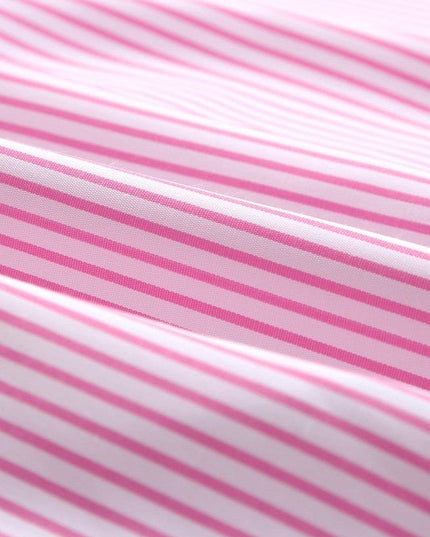 JUNIPER BLVD Stripe Smocked Long Sleeve Button - Up Shirt - Sleekdenim.com