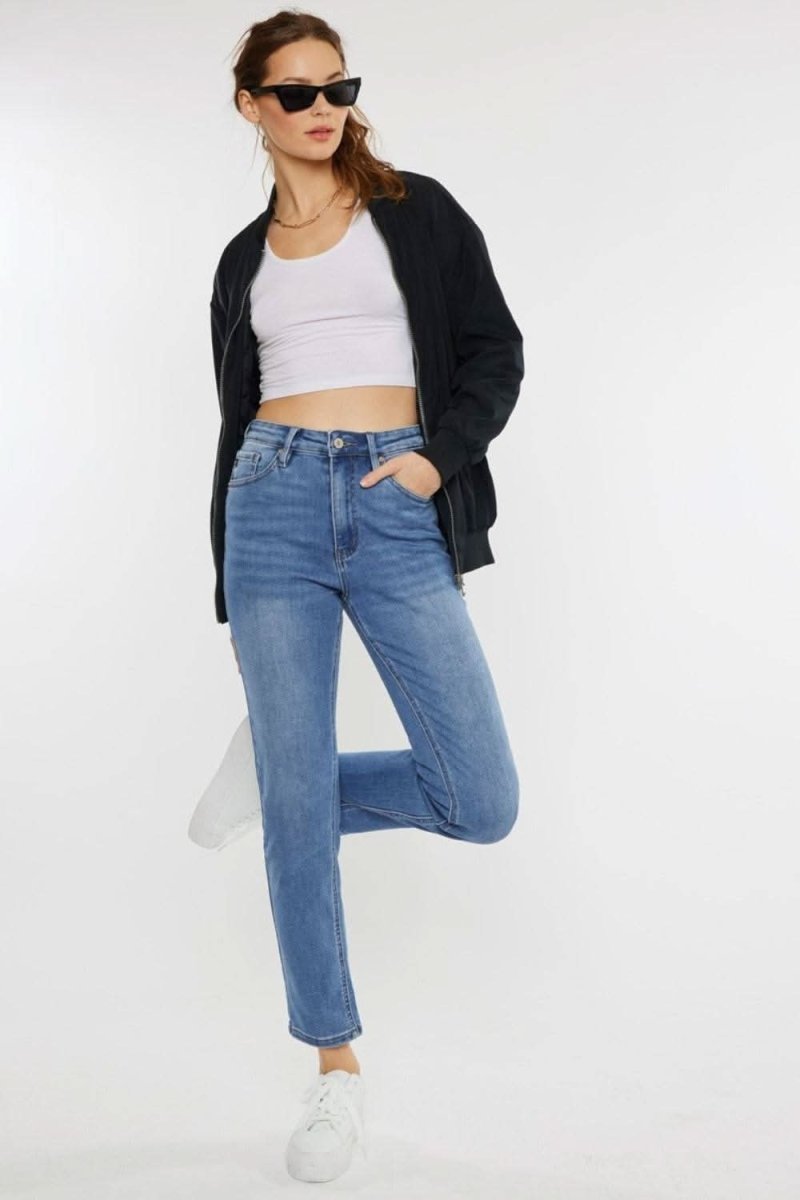 Kancan Full Size Cat's Whiskers High Waist Jeans - Sleekdenim.com