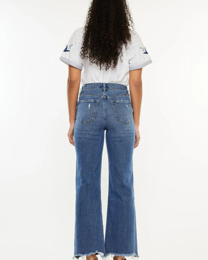 Kancan Full Size High Rise Slim Wide Leg Jeans - Sleekdenim.com
