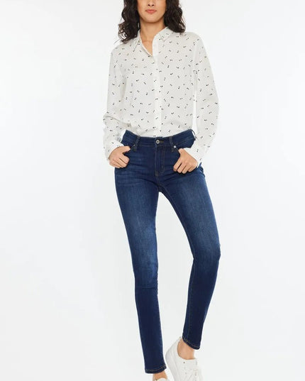 Kancan Mid Rise Super Skinny Jeans - Sleekdenim.com