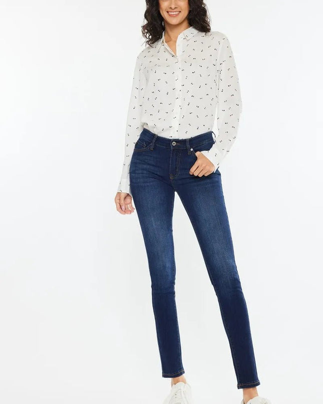 Kancan Mid Rise Super Skinny Jeans - Sleekdenim.com