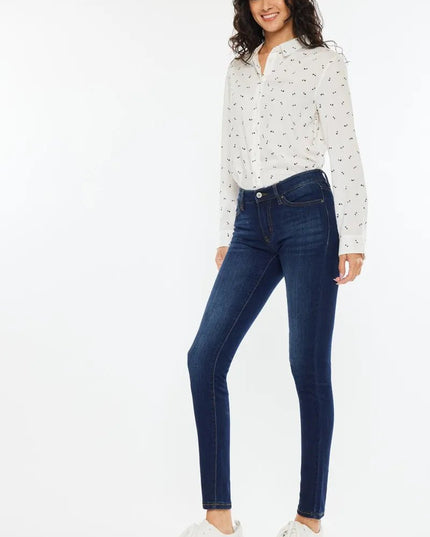 Kancan Mid Rise Super Skinny Jeans - Sleekdenim.com