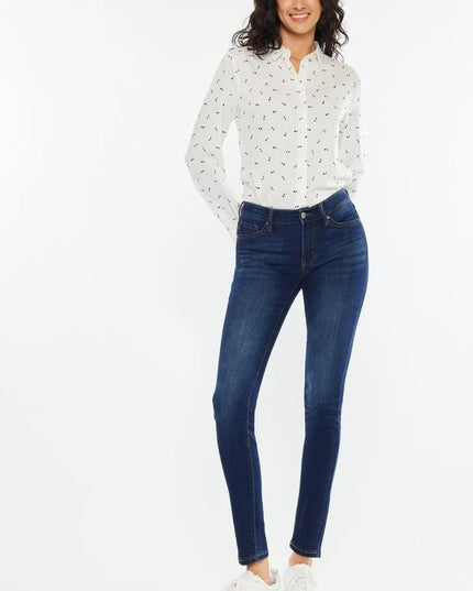 Kancan Mid Rise Super Skinny Jeans - Sleekdenim.com