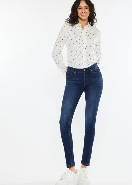 Kancan Mid Rise Super Skinny Jeans - Sleekdenim.com
