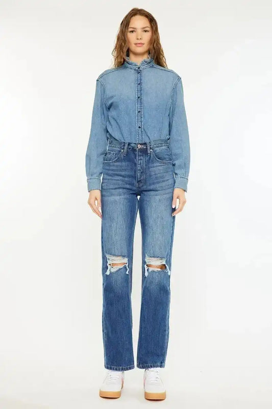 Kancan Ultra High Rise 90's Boyfriend Jeans