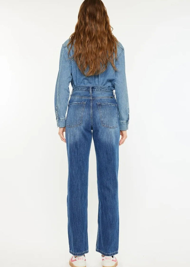Kancan Ultra High Rise 90's Boyfriend Jeans - Sleekdenim.com