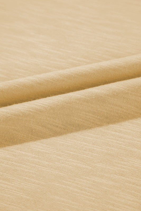 Metallic Contrast Trim Scoop Neck Tank Top - Sleekdenim.com