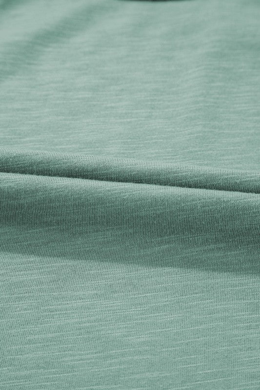 Metallic Contrast Trim Scoop Neck Tank Top - Sleekdenim.com