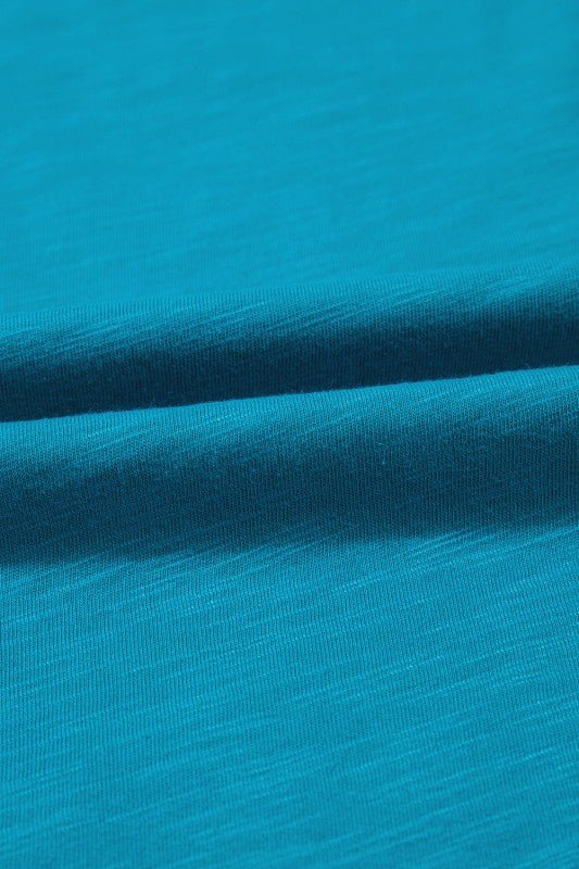 Metallic Contrast Trim Scoop Neck Tank Top - Sleekdenim.com