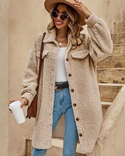 Miss Sparkling Sherpa coat - Sleekdenim.com