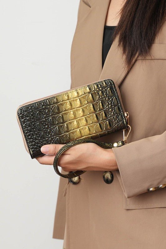 MKF Aphelia Croc - Embossed Handbag by Mia K. - Sleekdenim.com